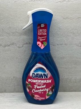 🎊 $7 Dawn Platinum Plus Powerwash Dish Spray Frosted Cranberry ~Limited Edition